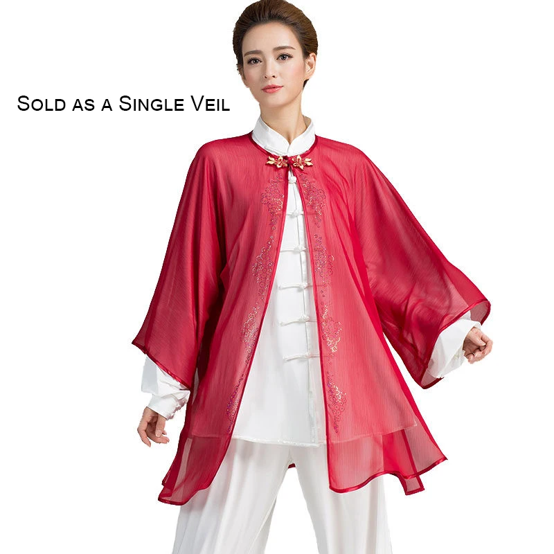 

Women's Tai Chi Suit New Arrival Flowing Shawl Collar Martial Arts Training & Performance Wear Spring Autumn Lightweight Workout