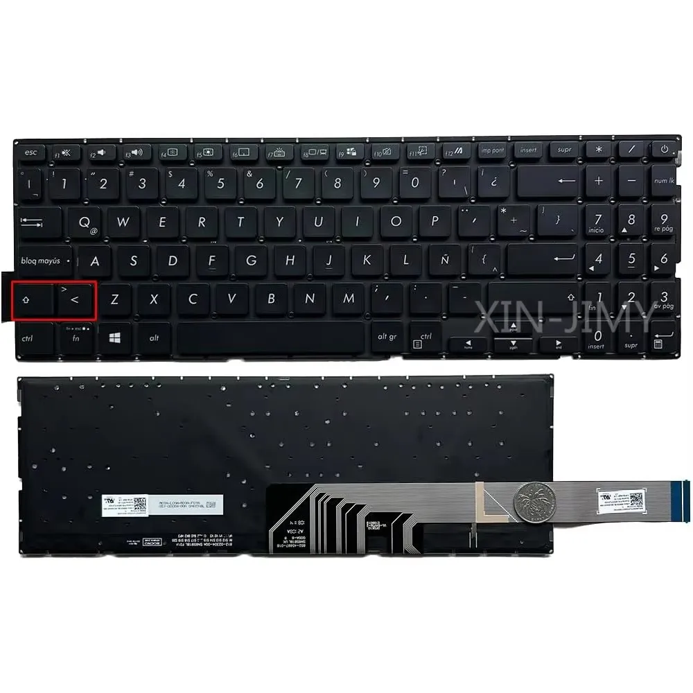 X571 SP/латинская клавиатура с подсветкой для ASUS A571 X571 X571F X571G X571GD X571GT X571U K571 K571GT F571GT Mars15 VX60 VX60GT SN6591BL