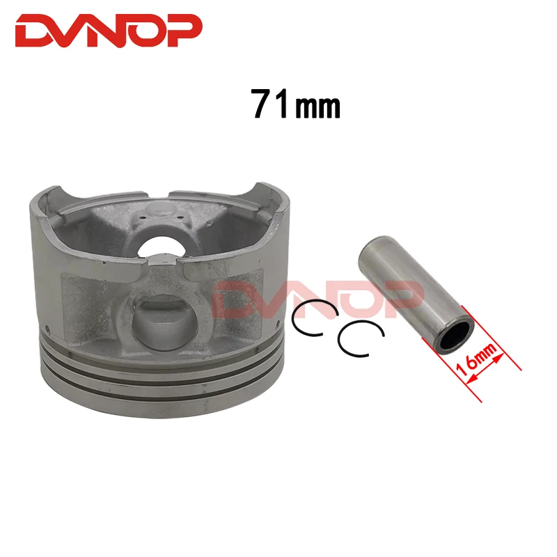 JS171fmm Piston Set 71mm With Piston Ring Pin For Jianshe ATV250 Loncin 250-F