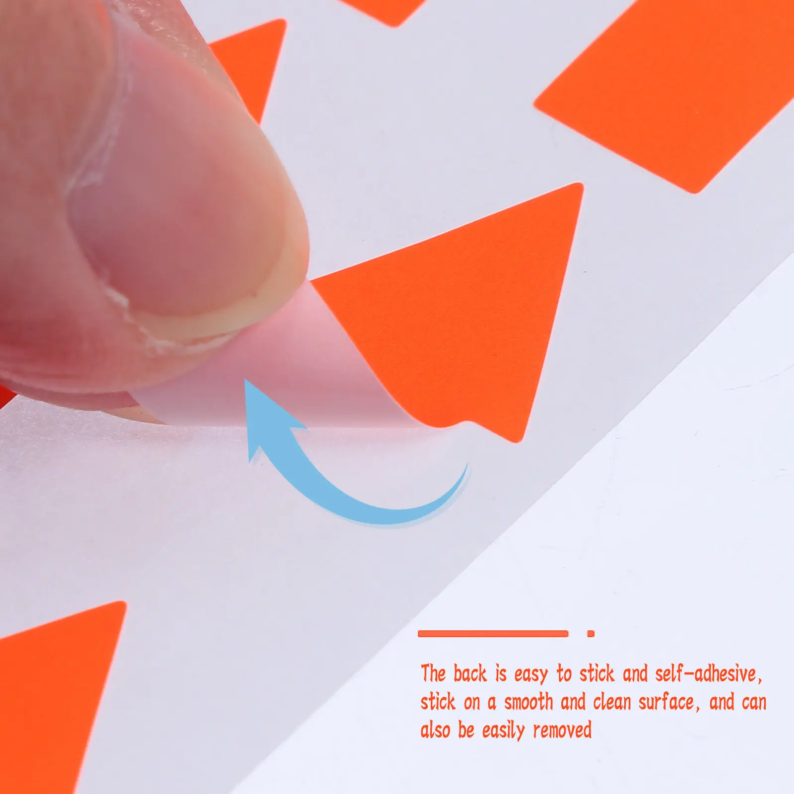 

Roll of Fluorescent Arrow Label Stickers Decorative Self-Adhesive DIY Craft Label Warning Direction for Office School Home