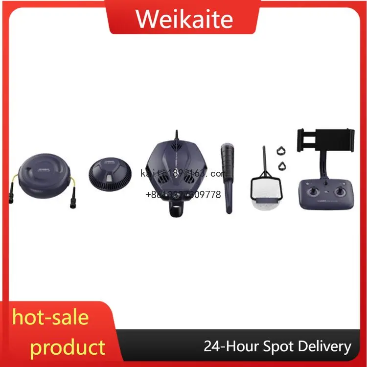 

Explore Underwater Exploration Treasure Hunting drone depth 14.5m 1080p high definition camera, drone ROV with metal detector