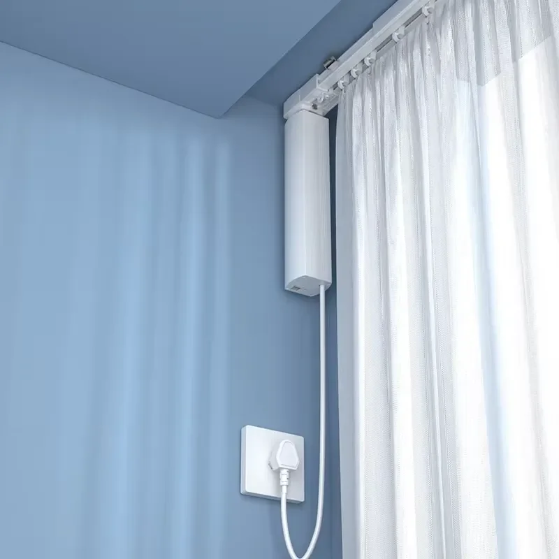 Smart Curtain Motor with App Control Compatible Alexa Google Home Automatic Timer Remote Robot for Office Customized Graffiti