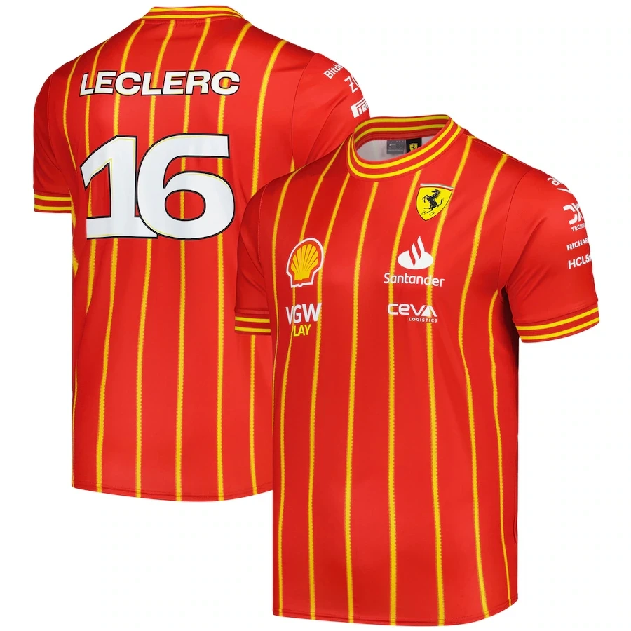 Scuderia Ferrari FORMULA1 2024 Team Carlos Sainz #55 Soccer Jersey