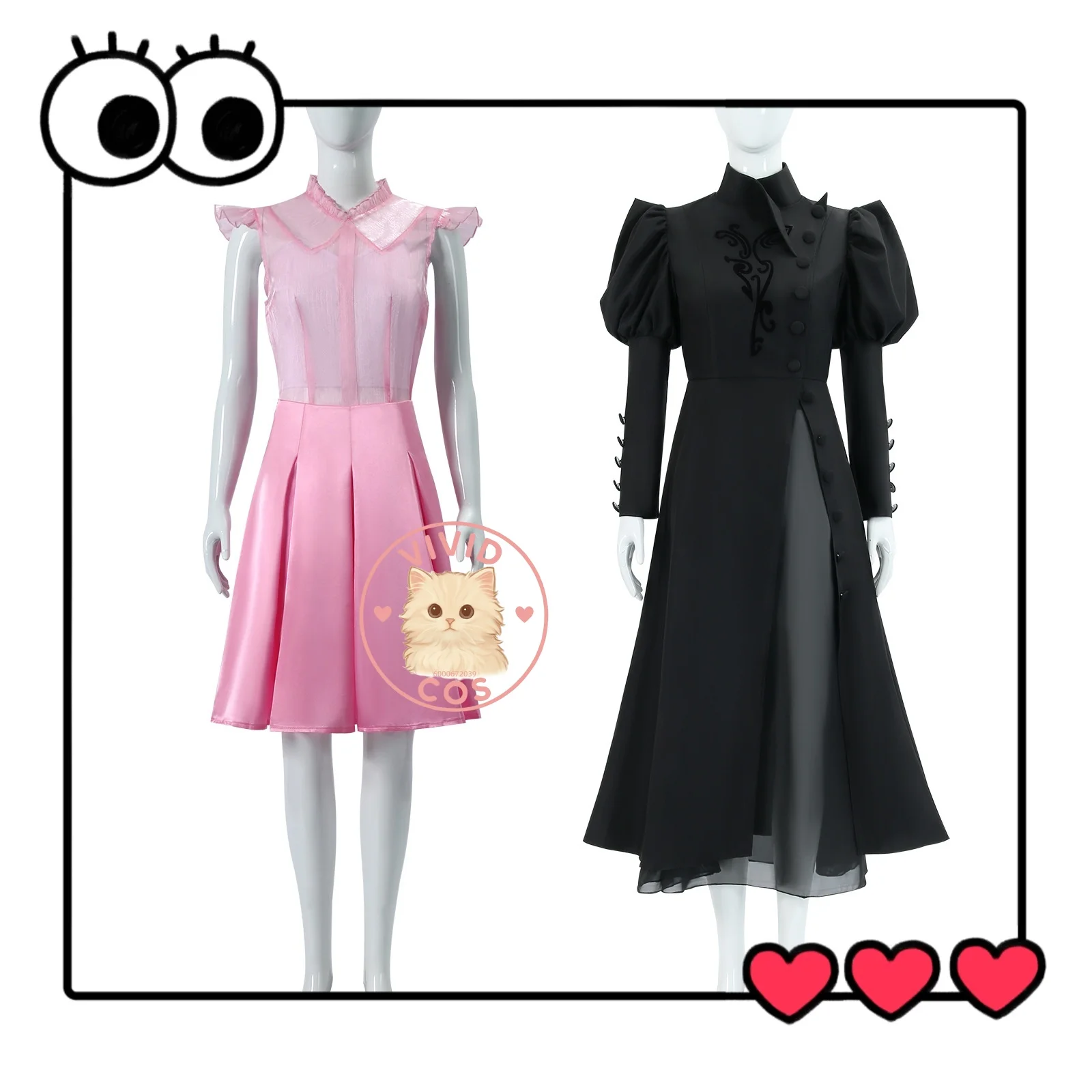 

Elphaba and Glinda's Uniform Shiz University Cosplay Costume Halloween Party Film Same Style Role-playing As Anime Characters