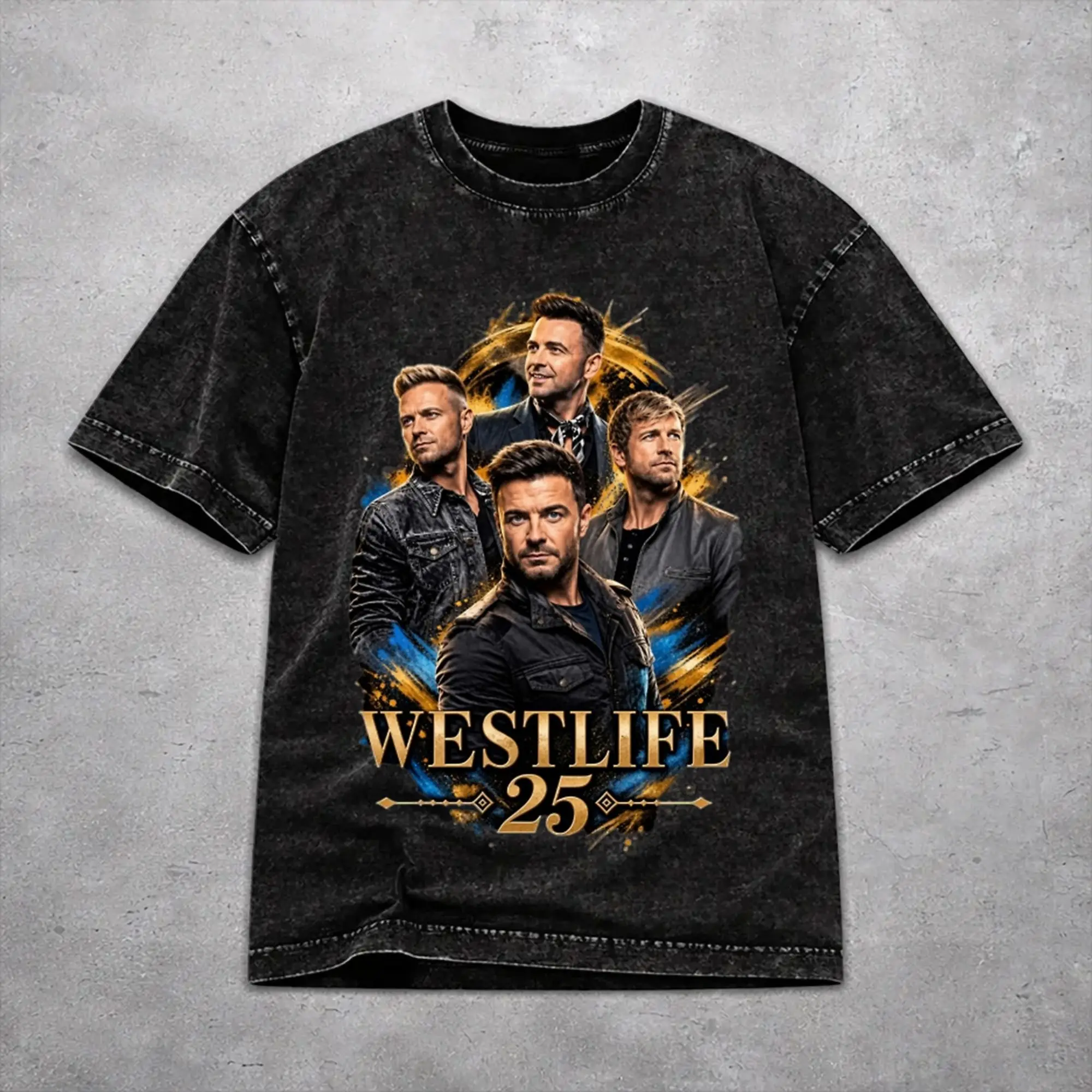 Women Men Westlife 25th Anniversary Tour 2026 T Shirt Graphic Printed Cotton Washed  Harajuku T-Shirts