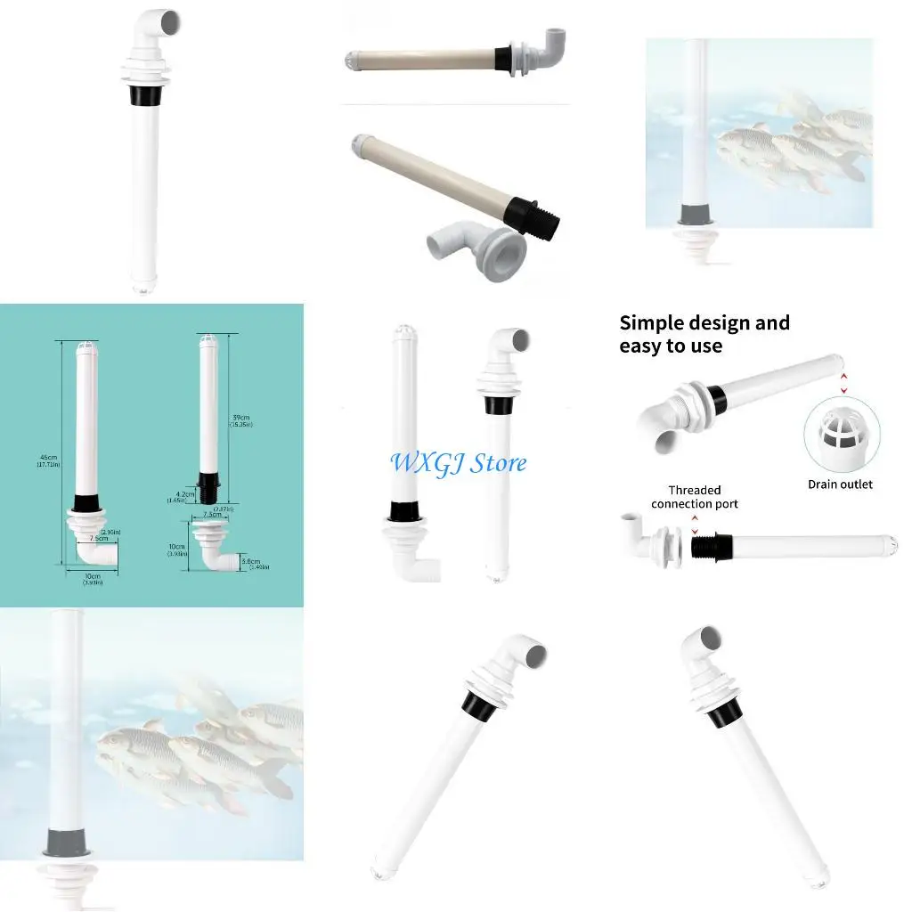 

37JE Overflow Drain Tube For Marine Environments Fits Standard 1-1/2 Inch Thru Hulls