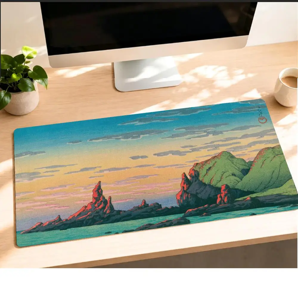 Ryugashima Island Coastal Scenery Mousepad Speed Office Desk Accessories Gaming Mats Mouse Carpet Mouse Mat Desk Pad Set Up
