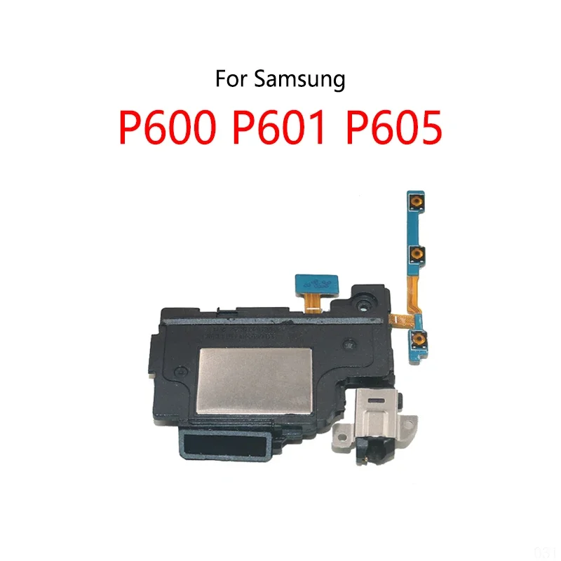 

Headphone audio Jack Ringer buzzer loud speaker power switch button volume button on/off flex cable for Samsung P601 p605 P600