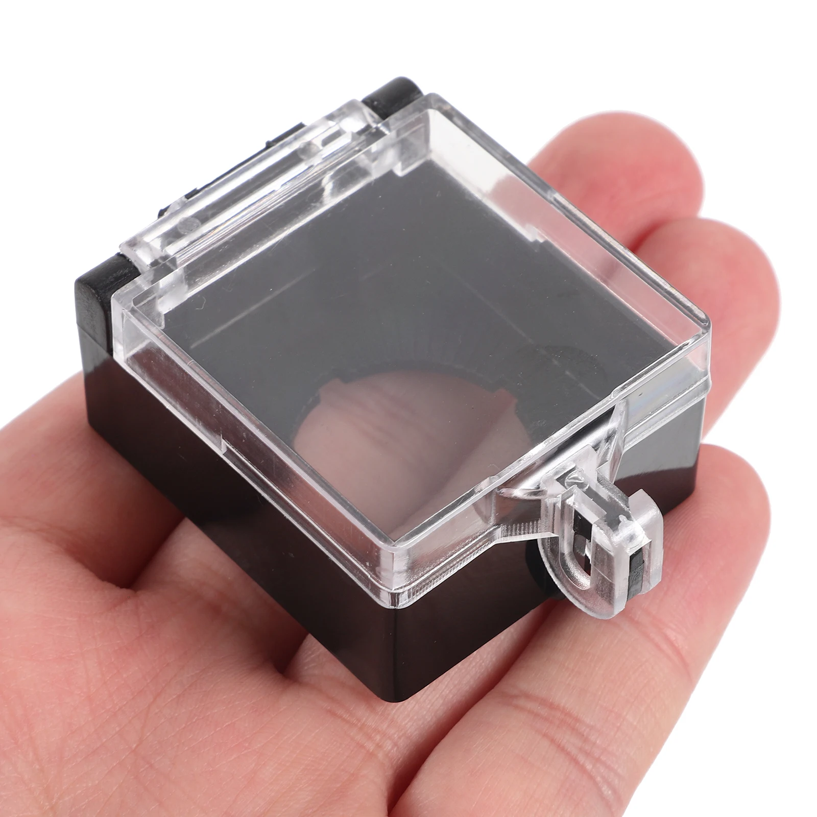 

2pcs 22Mm Emergency Stop Pc Protector Waterproof Switch Dirt Resistant Guard For Emergency Stop Push Push To Start