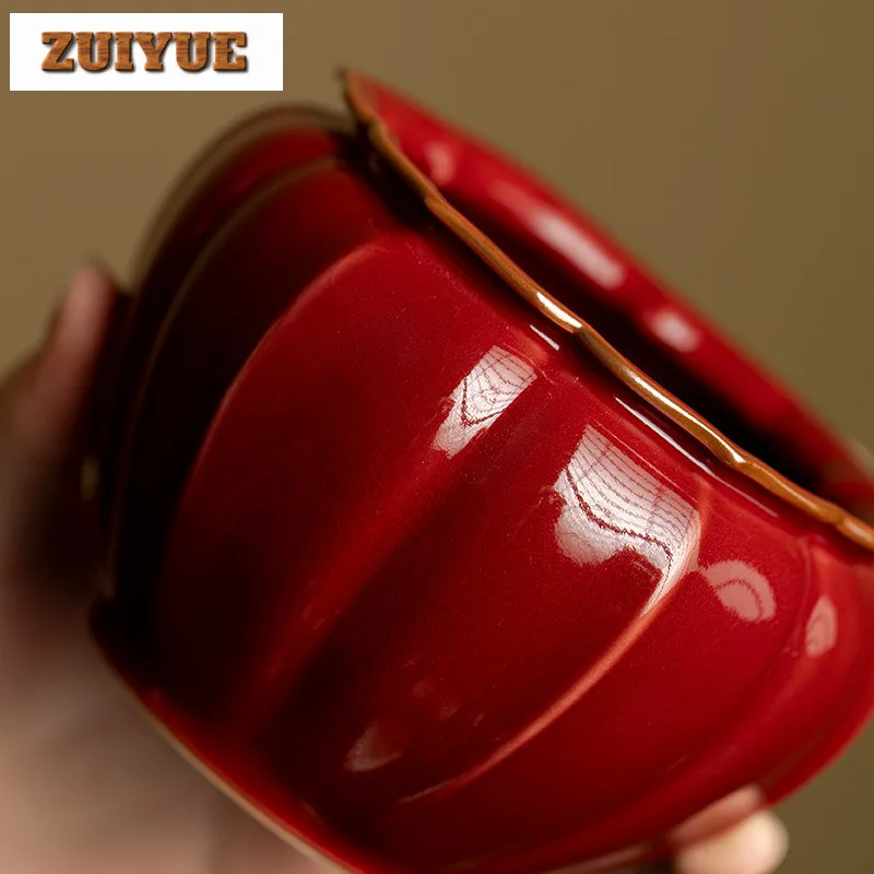 470 مللي رو فرن الأحمر الصقيل Jianshui القديمة الشاي غسل الشاي بقايا دلو الشاي الغبار اسطوانة برميل Chaxi اكسسوارات الحلي الحرفية #3