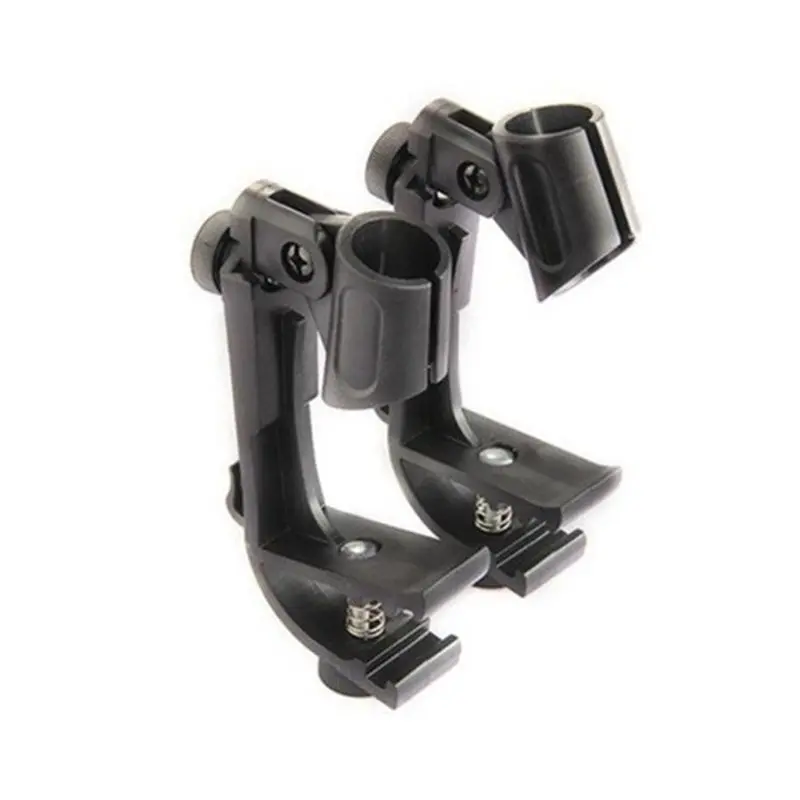 【Shop Now】4PCS Adjustable Mic Clip On Drum Rim Shockproof Mount Microphone Mic Clamp Stand Holder On Drum Microphone Clip