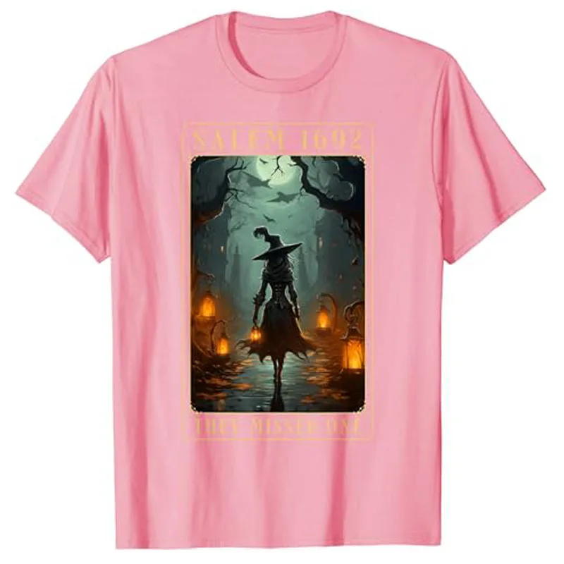 Salem 1692 They Missed One Halloween Witch Trials Women T-Shirt Horror Witchy Wicca Outfit Sarcastic Tee Fall Autumn Costume Top