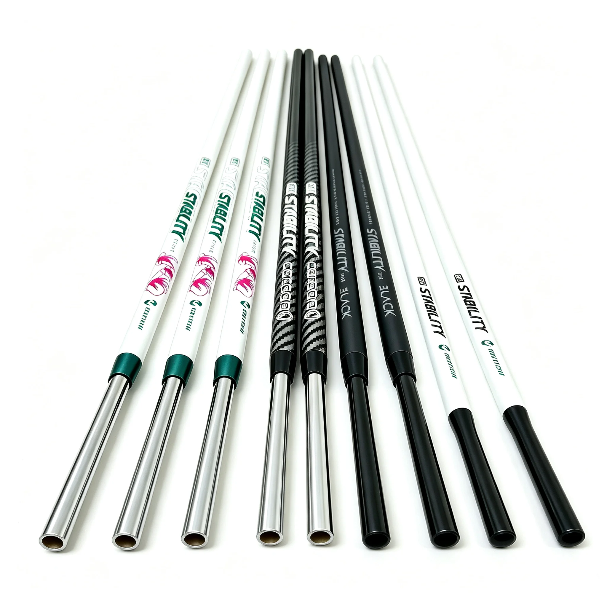 Golf Putter Shaft BGT Stability – Graphite & Steel Combo, 4 Types, Black/White, 37.5