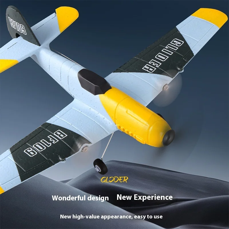 New Bf109 Remote Control Bomber Z61 Fixed Wing Electric Aircraft Model 2.4g Three Channel Remote Control Foam Aircraft Toy