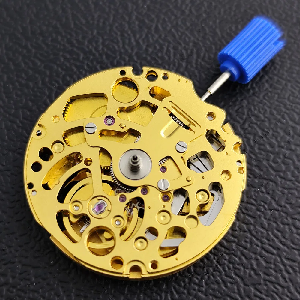 Gold NH71 NH71A automatic mechanical movement Japanese movement high-precision skeleton NH71 mechanical modification parts