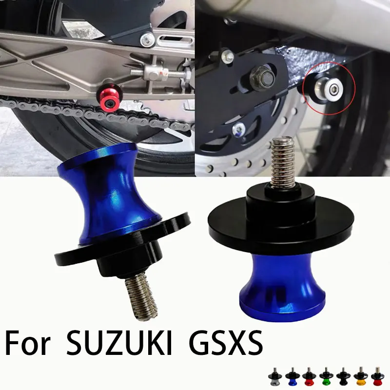 2pcs 8mm For SUZUKI GSXS 750 950 1000 GT 1000GT GSX-S Motorcycle CNC Swing Arm Spools Sliders Swingarm Screw Stand