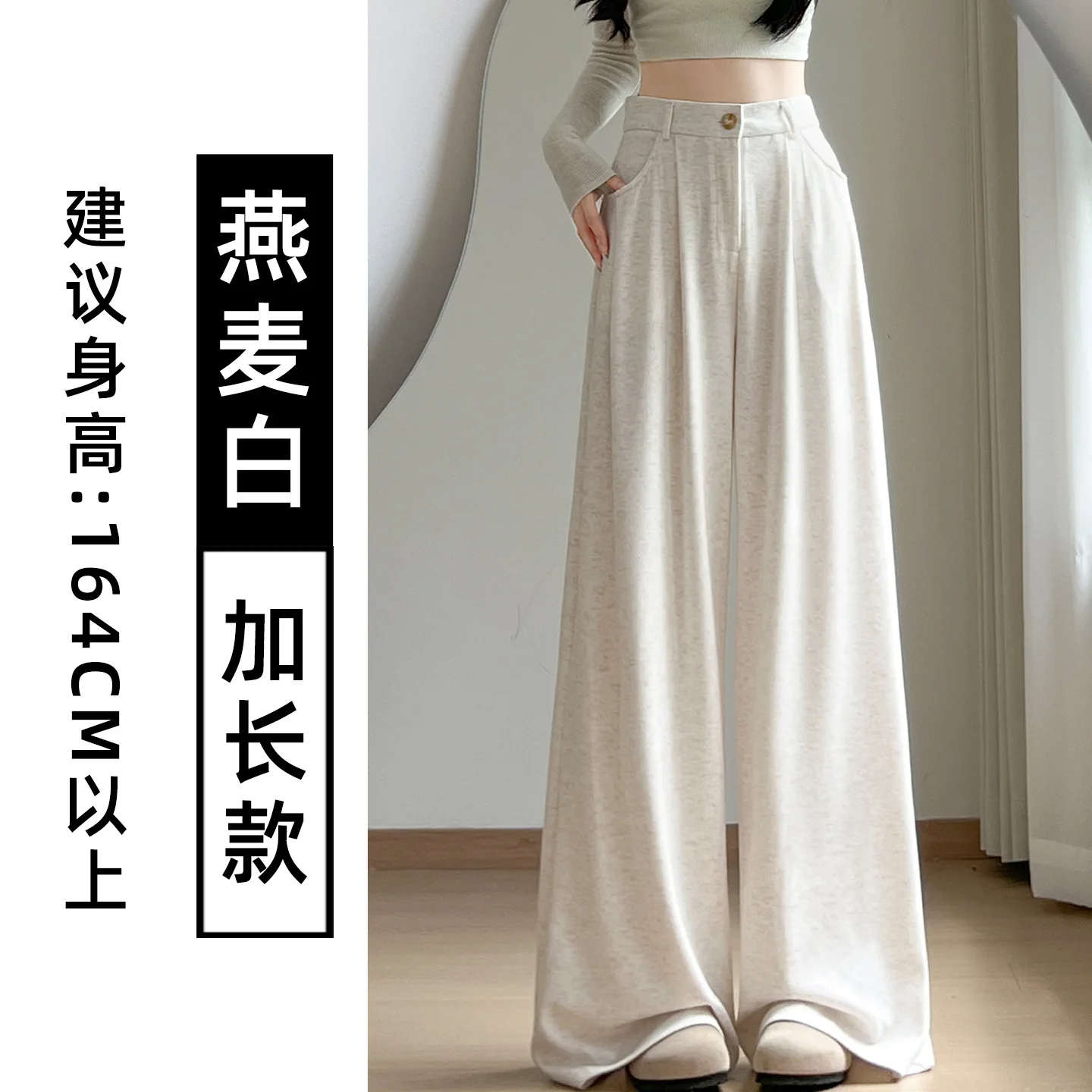 بنطال ذو قصة أرجل واسعة للمرأة الحضرية الصيف المرقعة واسعة أرجل الخيزران والقطن الطبقات التجفيف السريع الربط اللف متطابقة الهواء الرجعية