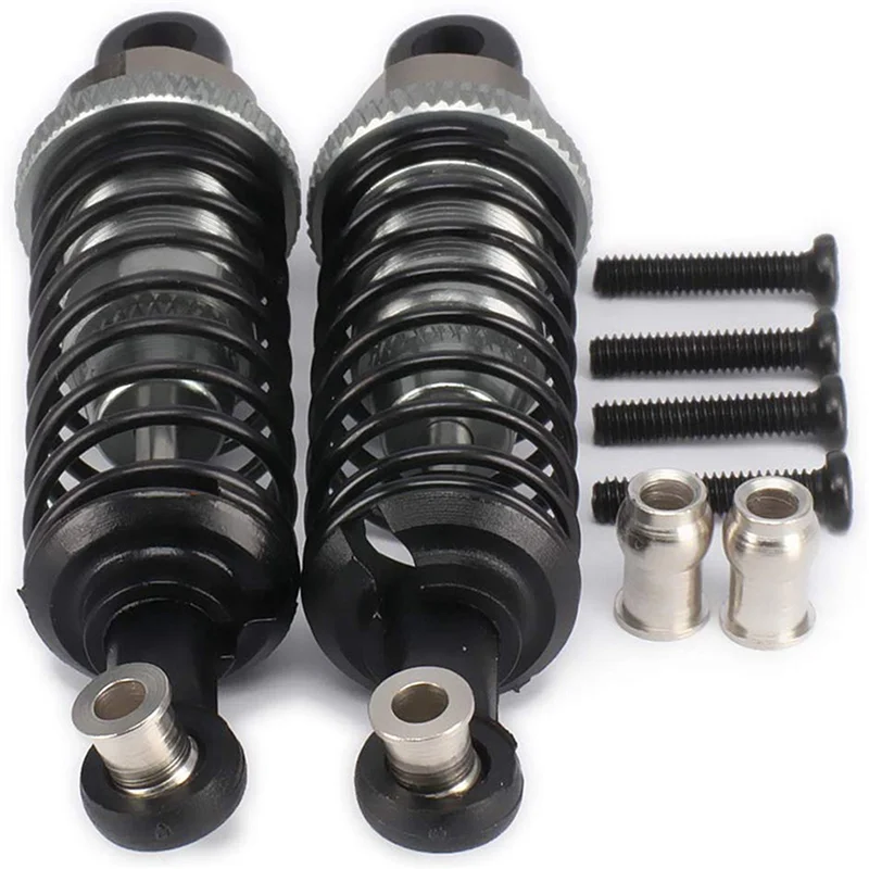 

JABS-40Pcs Aluminum Shock Absorber Assembled Damper Replacement A949-55 For Wltoys 1/18 RC Car A959 A979 K929 A959-B (Gray)