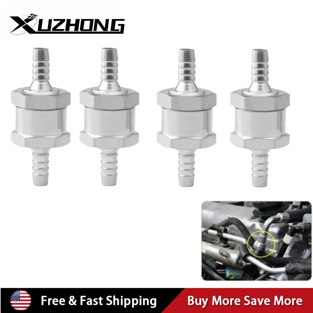 

4 шт. обратный клапан топливопровода 8 мм 5/16 дюймов односторонний для бензина, дизельного био-масла