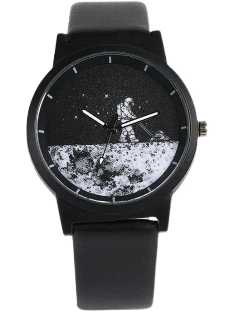 Wind Spaceman Dial reloj electrónico impermeable para hombres y mujeres, reloj de moda para estudiantes