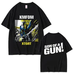 Rock Band KMFDM XTORT Double Sided Print T-shirt Men Women Fashion Vintage Gothic Streetwear Unisex Casual Oversized T Shirts