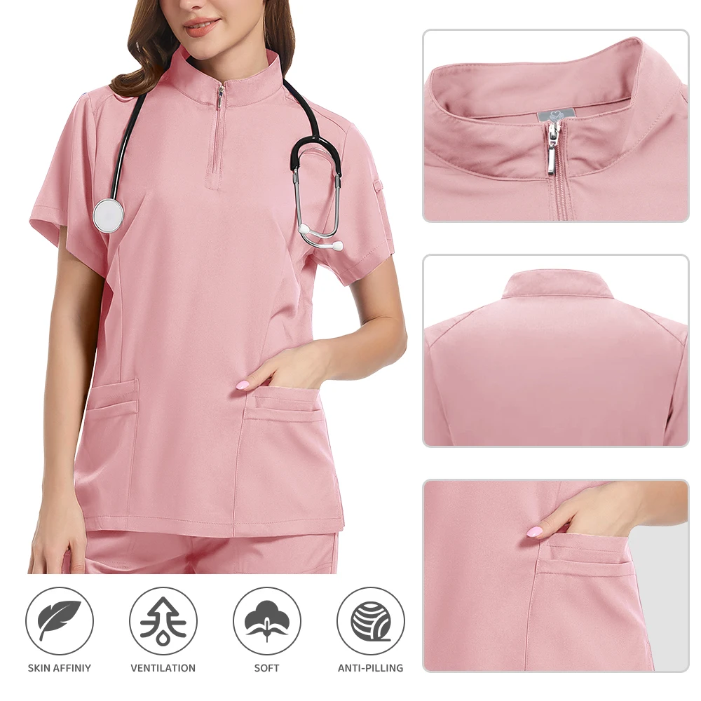 Uniformes médicaux unisexes, uniforme clinique pour hommes, vêtements d'allaitement, Costume de médecin, ensembles de gommage d'infirmière, vêtements de travail pour dentiste comprenant des hauts et des pantalons
