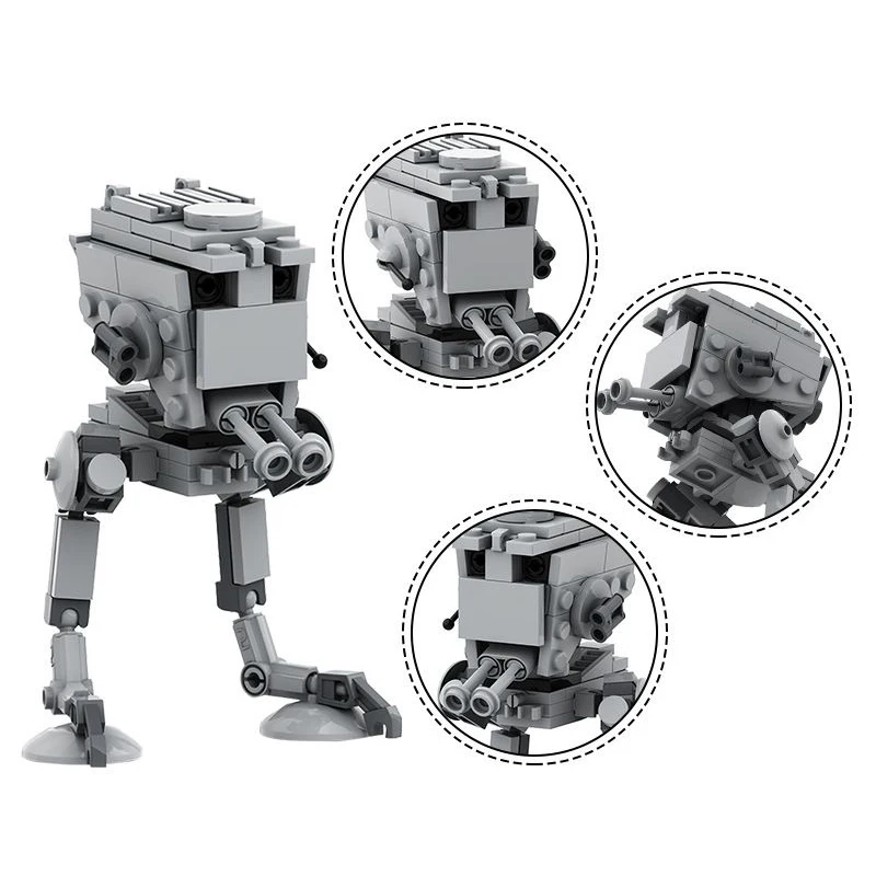 

Space Series Movies Model MOC All Terrain Scout Transport Machine Building Blocks Toys Ornaments DIY Assembly Gift