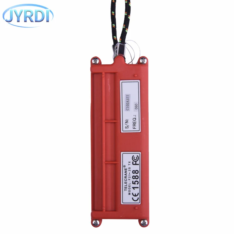 F21-2S 2 buttons single speed Industrial Wireless Radio Crane Remote Control switches Hoist overhead bridge Crane lift control