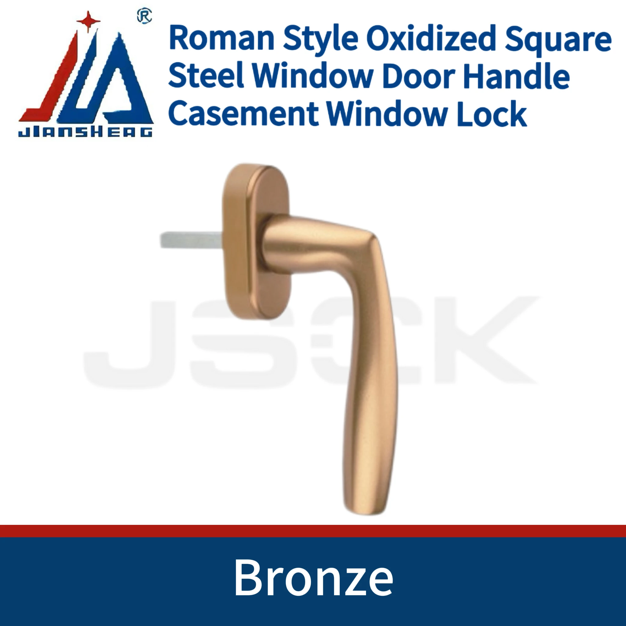 Premium Gold Door Window Handle | Solid Core | Anti-Break & Anti-Violence Opening | Rustproof Hardware for Home & Office