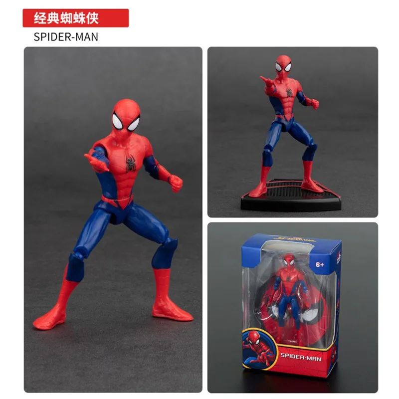 4 inch originele ZD actiefiguur speelgoed Iron Man Scarlet Spider Miles Morales Spider-Man Venom Gwen Anime beweegbare pop model cadeau