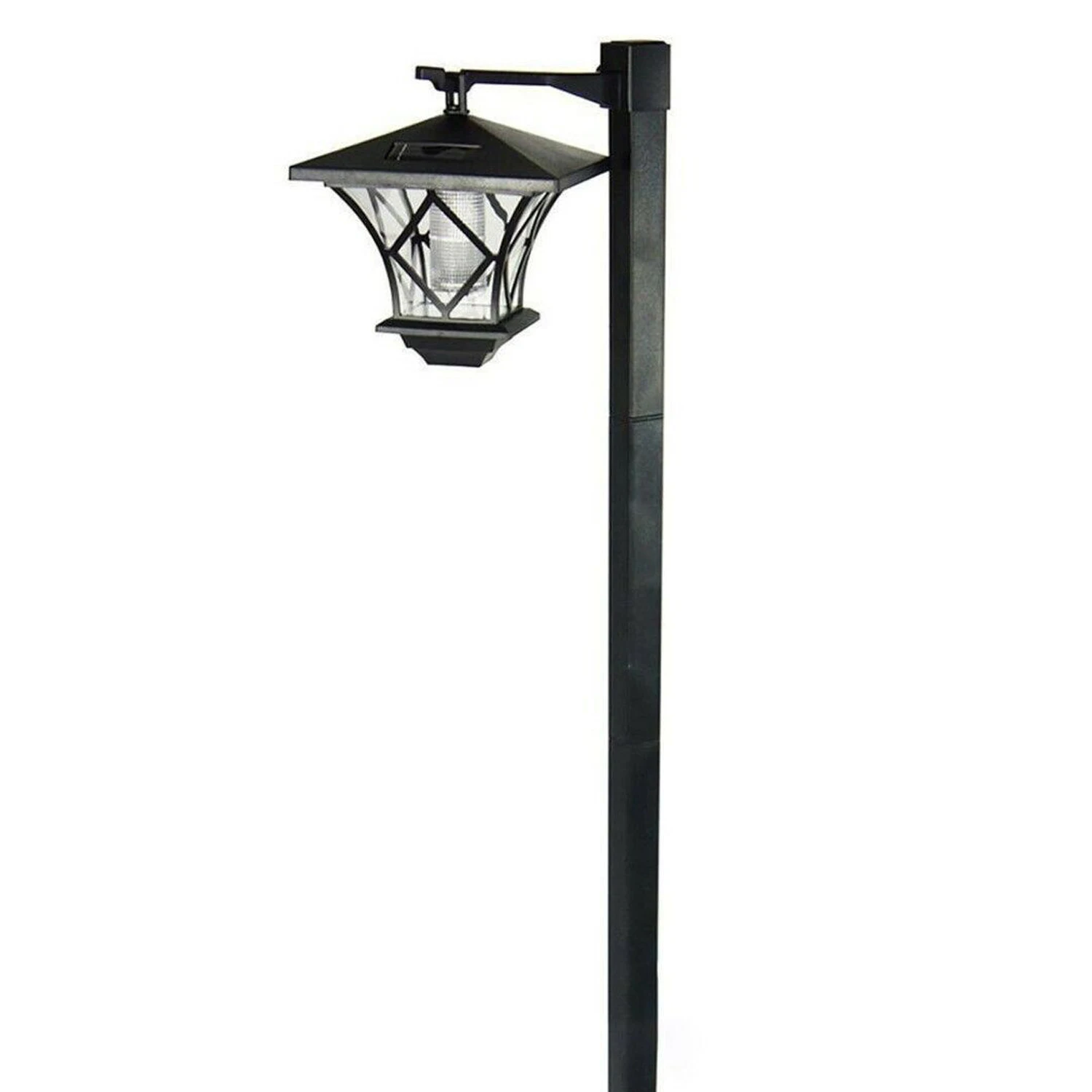 1.5M LED Solar Powered Traditional Garden Lamp Post Lamppost Lantern Light Decor