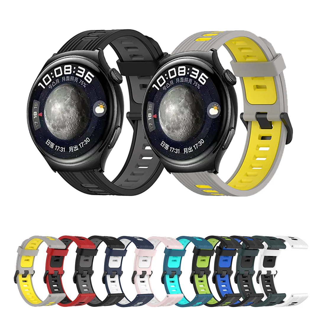 20 مللي متر 22 مللي متر الرياضة سيليكون الفرقة لهواوي ساعة 4 برو GT 3 46 مللي متر 42 مللي متر GT3 / GT عداء/GT 2 GT2 برو حزام استبدال معصمه