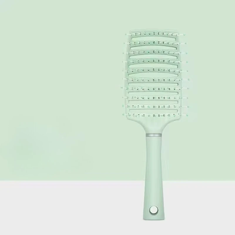 Large Ventilated Curling Hair Brush Big Wave Comb for Voluminous Back Hairstyle Cushion Massage Brush for Long Curly Hair