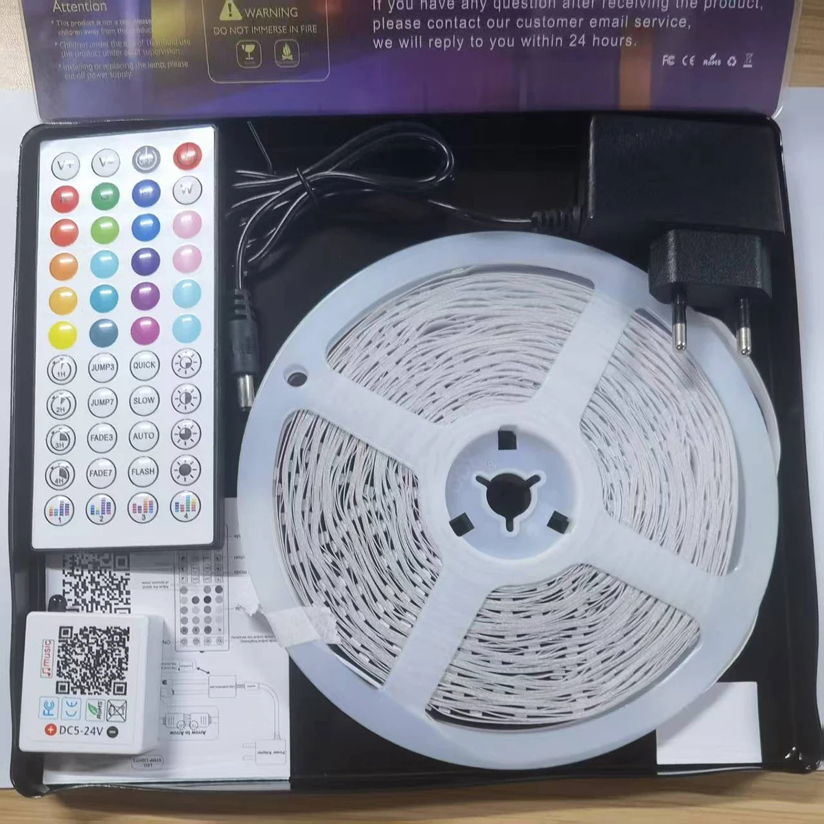 fita-de-led-rgb-dc24v-com-controle-por-aplicativo-bluetooth-44-teclas-sincronizacao-musical-controle-remoto-ir-luzes-de-fita-led-com-plugue-eu-uk-us-para-festa-de-natal