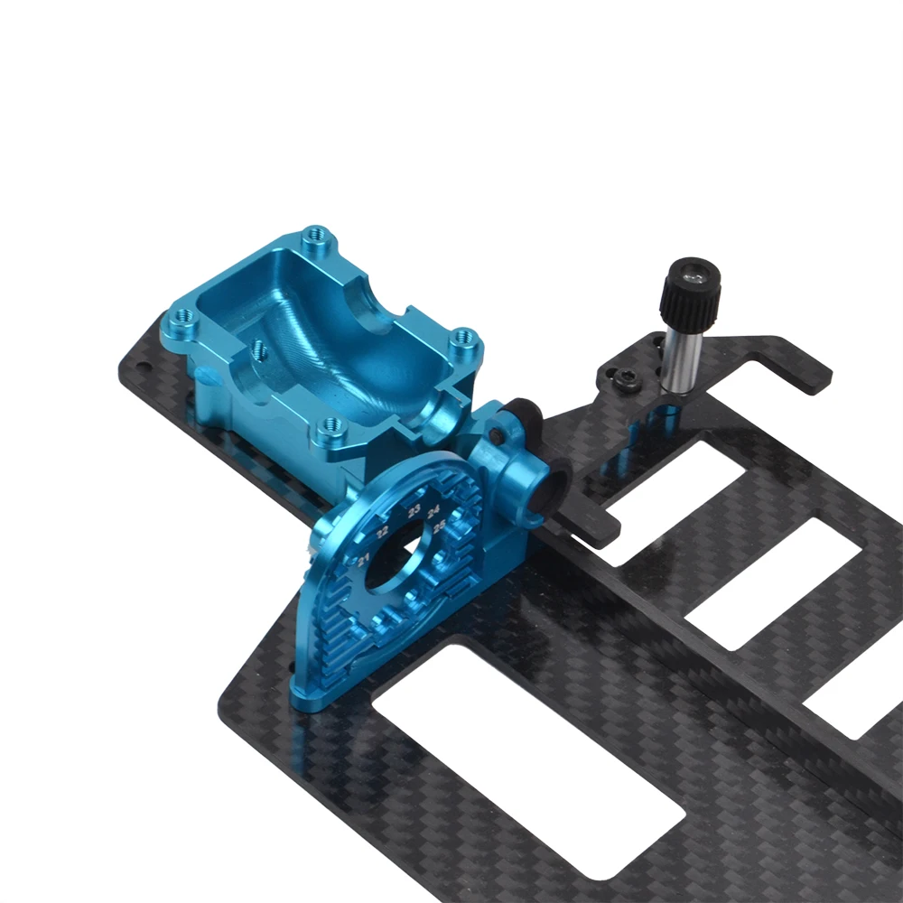 Carbon Fiber Lower Deck W/Diff Case for Tamiya TT02 TT02D TT02FT Chassis Upgrades