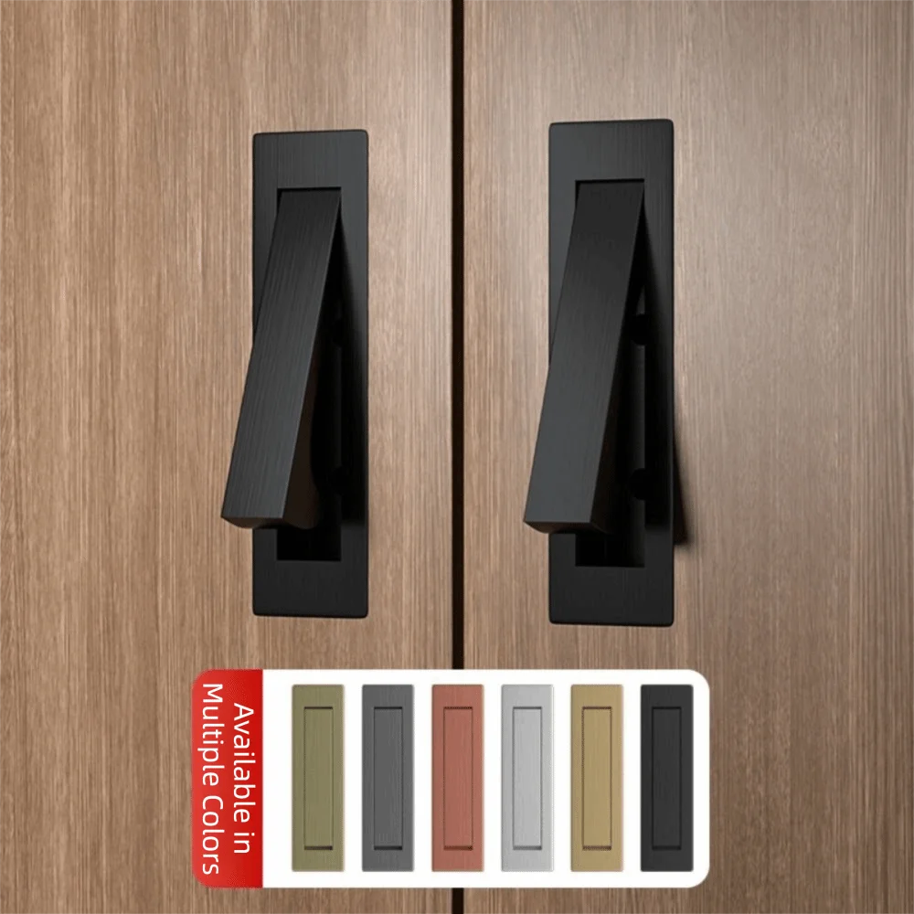 Decors Stainless Steel Cabinet Door Handle Durable Hidden Drawer Handle Invisible Embedded Drawer Knobs Tatami Drawer