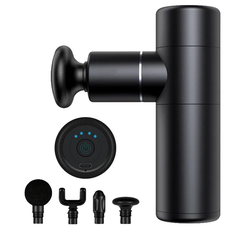 Black Mini Fascia Gun High-frequency Mute Shock Muscle Relaxation Massage Fitness Physical Therapy Apparatus