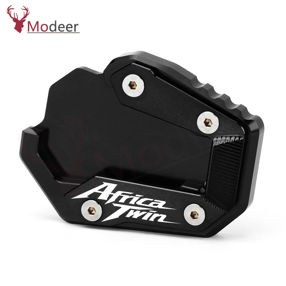 2023 motocicleta kickstand pé suporte lateral extensão almofada placa de suporte para honda crf1100l crf 1100 l áfrica twin aventura esportes