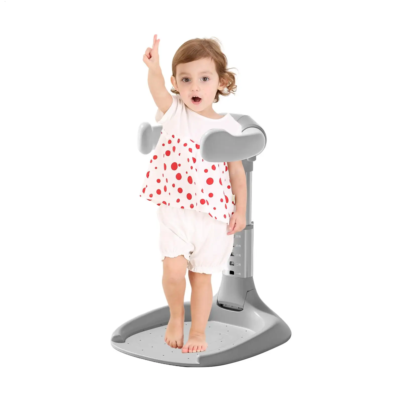

Baby Standing Bath Adjustable Anti-Slip Baby Shower Standing Support Foldable Bathing Seat Adjustable Height Armrest Portable