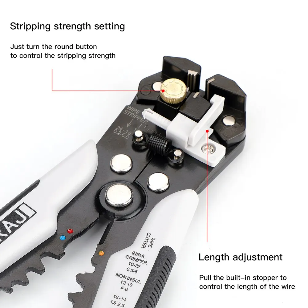 Airaj multifunktion ale universelle Abisolier zange profession eller Elektriker Anti-Rutsch-Wartung langlebiges Hardware-Werkzeug