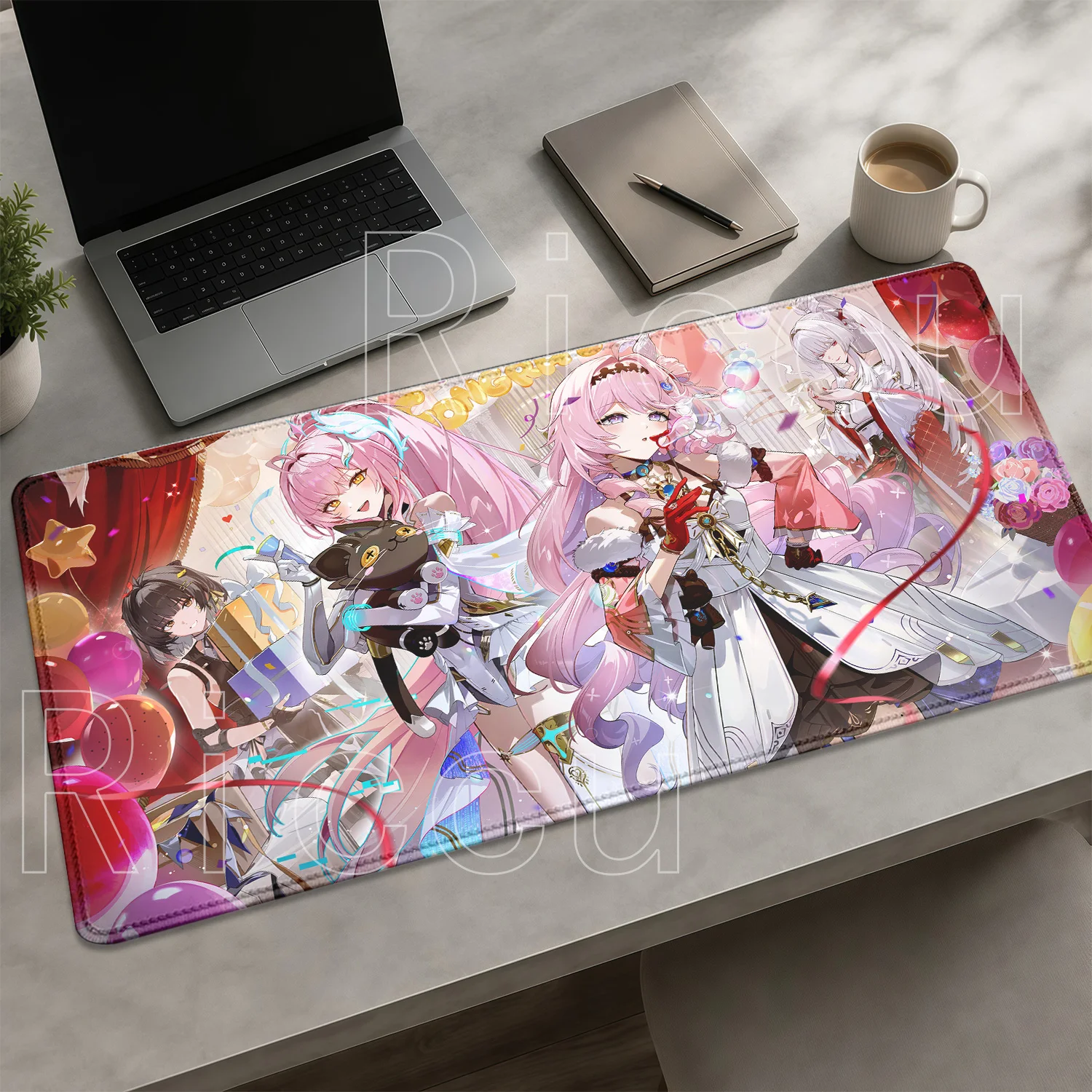 HD Printing Aemeath Wuthering Waves WuWa Office Accessories Esports Mouse Pad Gaming Keyboard Mousepad Anime Girl Large Desk Mat