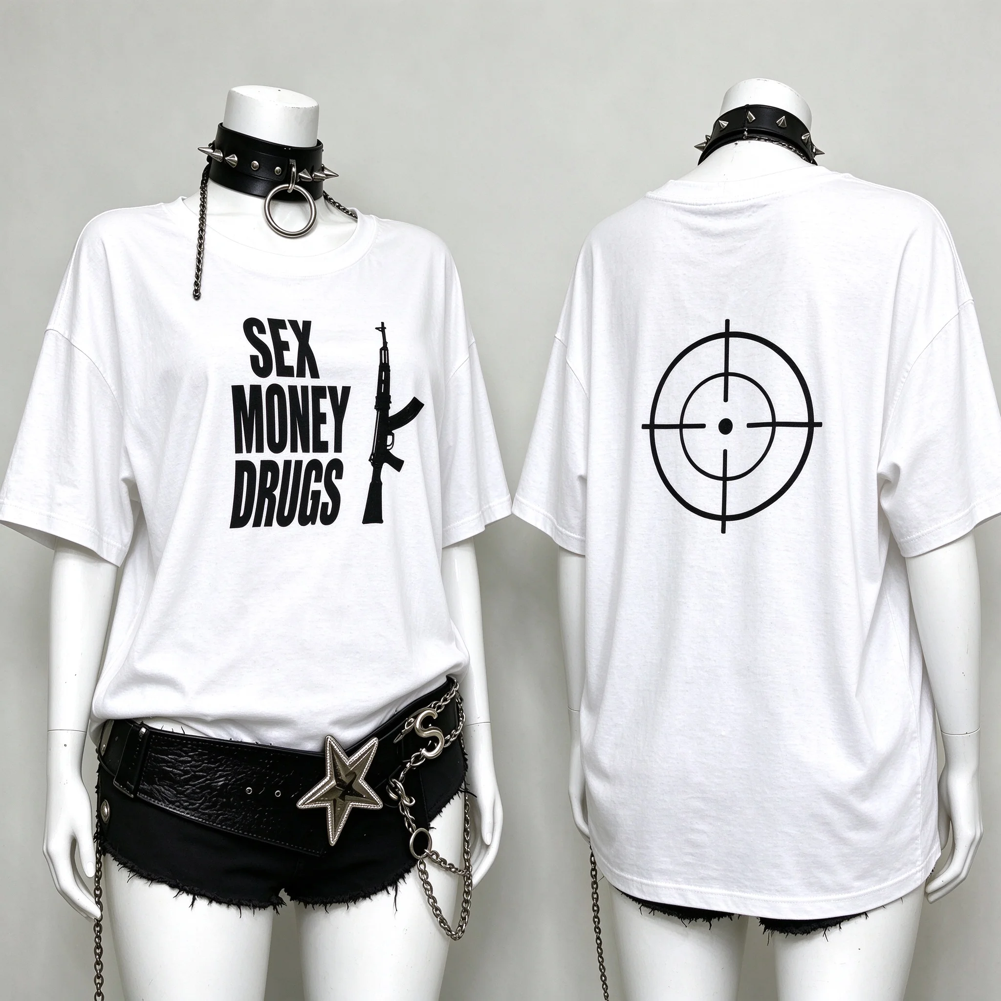 Retro Y2K 2000s Aesthetic Graphic Cotton T-Shirt Men Women Summer Loose Short Sleeve Tee Emo Harajuku Gothic Streetwear Top