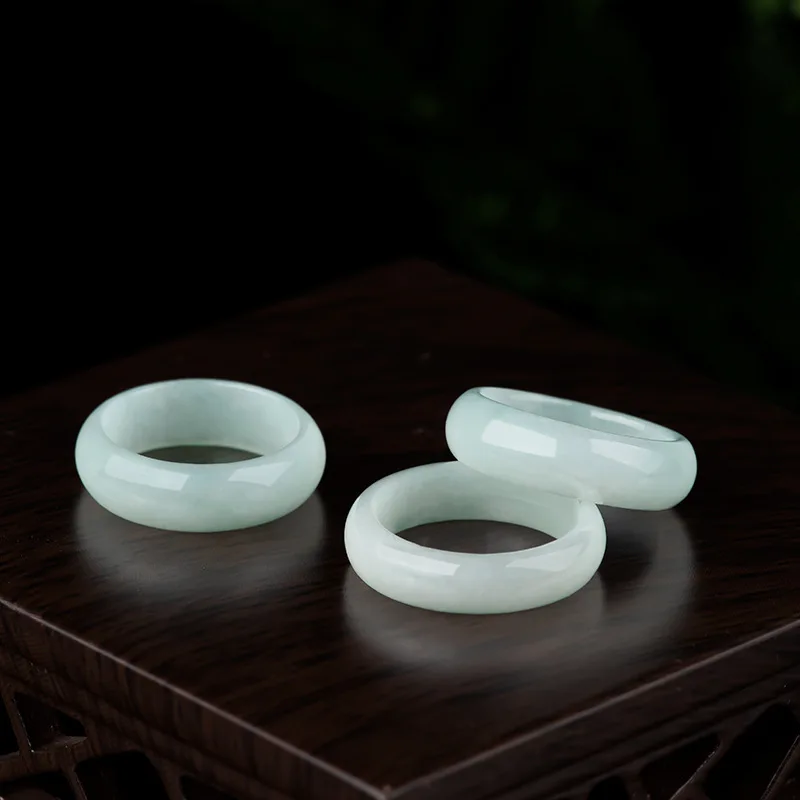 ميانمار الطبيعية A-الصف الجاديت الدائري للجنسين زوجين خواتم