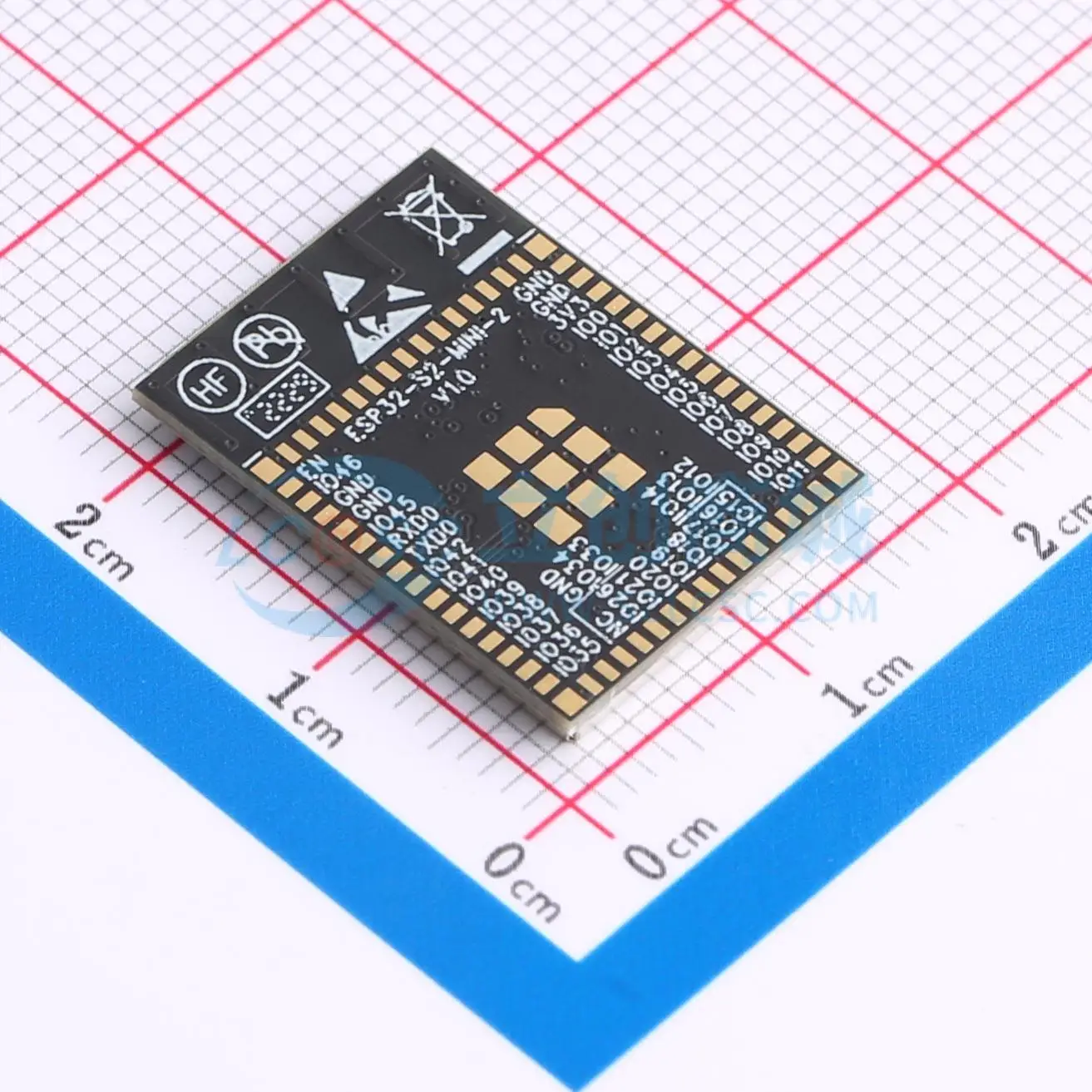 4pcs ESP32-S2-MINI-2-N4 SMD ESP32-S2FH4chip SPI I2S USB I2C UART 2.4GHz WiFi Wireless Module for Smart Home System