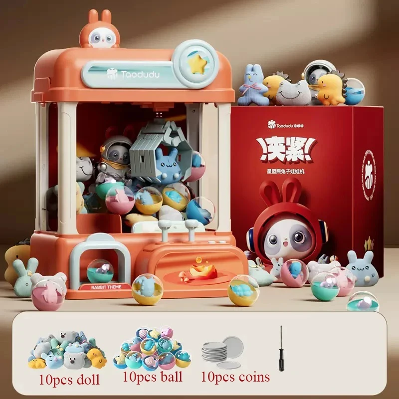 Big Size DIY Doll Machine Kids Coin Operated Play Game Mini Claw Catch Toy Crane Machines Music Doll Children 인형뽑기 Gifts Toys