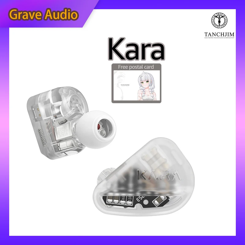 Tanchjim KARA Earphone 1DD 4BA Hybrid Drives In Earphone Monitor IEM Earbuds With Replaceable Cables