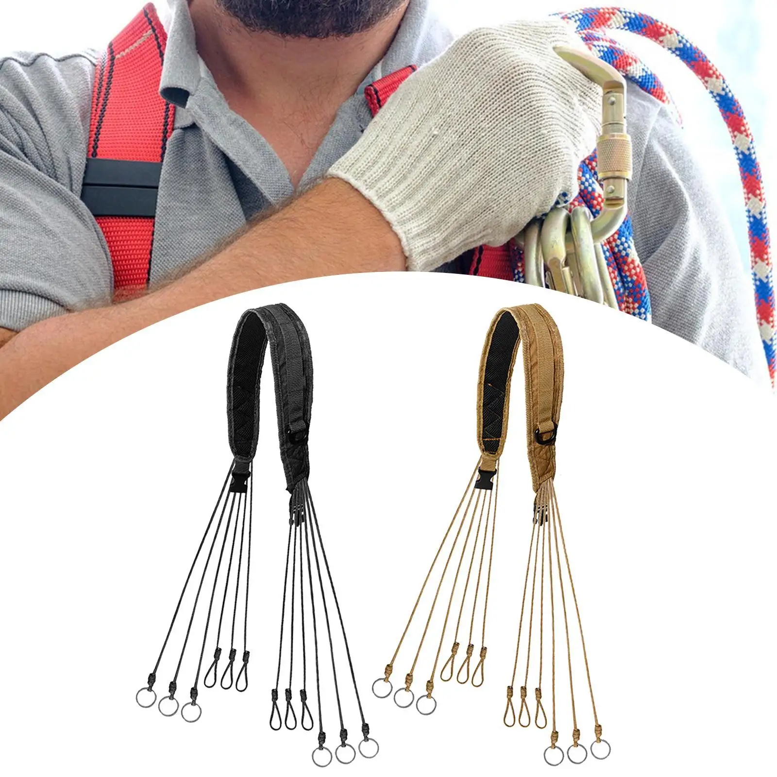 

Game Call Lanyard Paracord Braided Duck Strap with 12 Loops Easy Clean Outdoor Gear for Goose Waterfowl Birds
