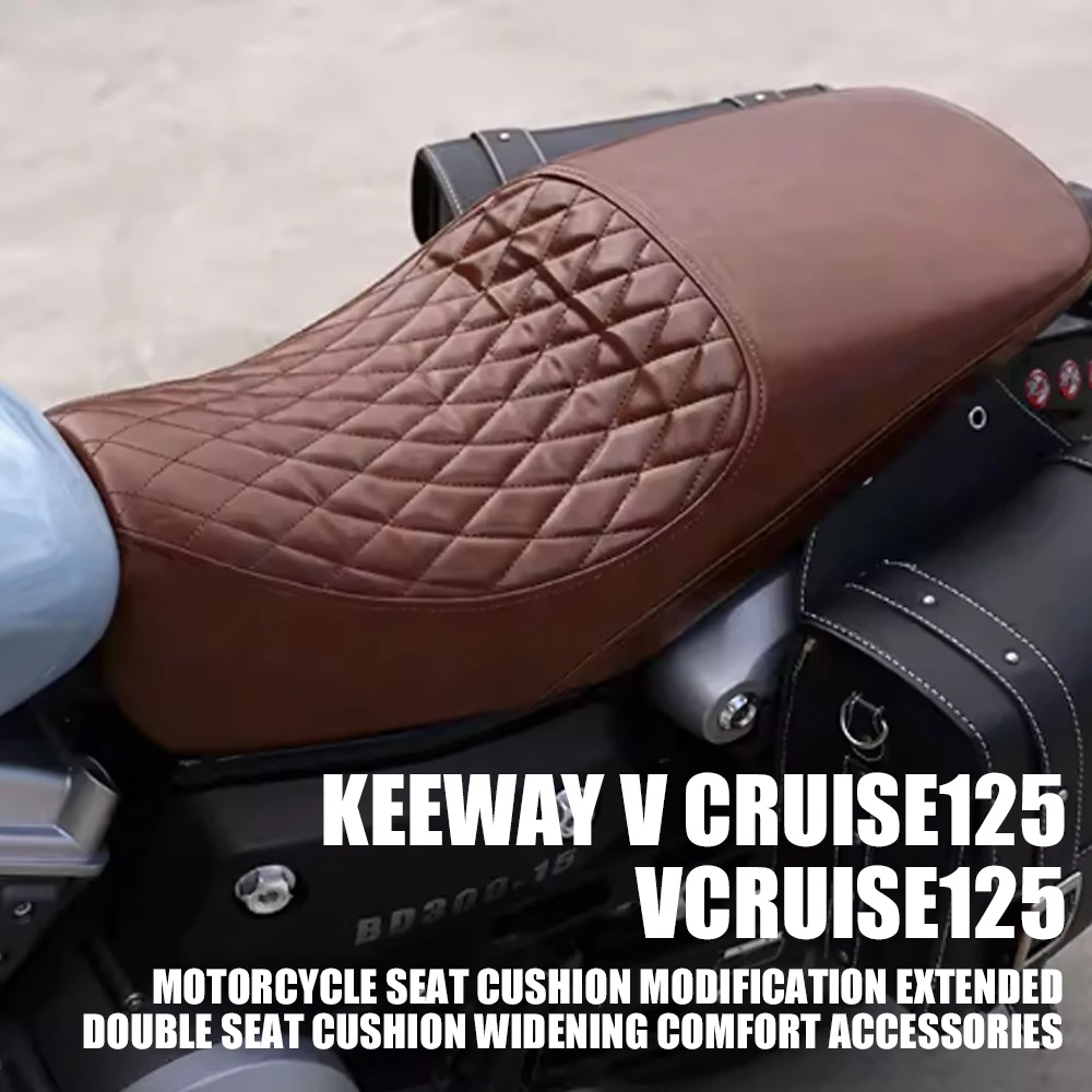 

Motorcycle Seat Cushion Modification Extended Double Seat Cushion Widening Comfort Accessories for Keeway V Cruise125 Vcruise125