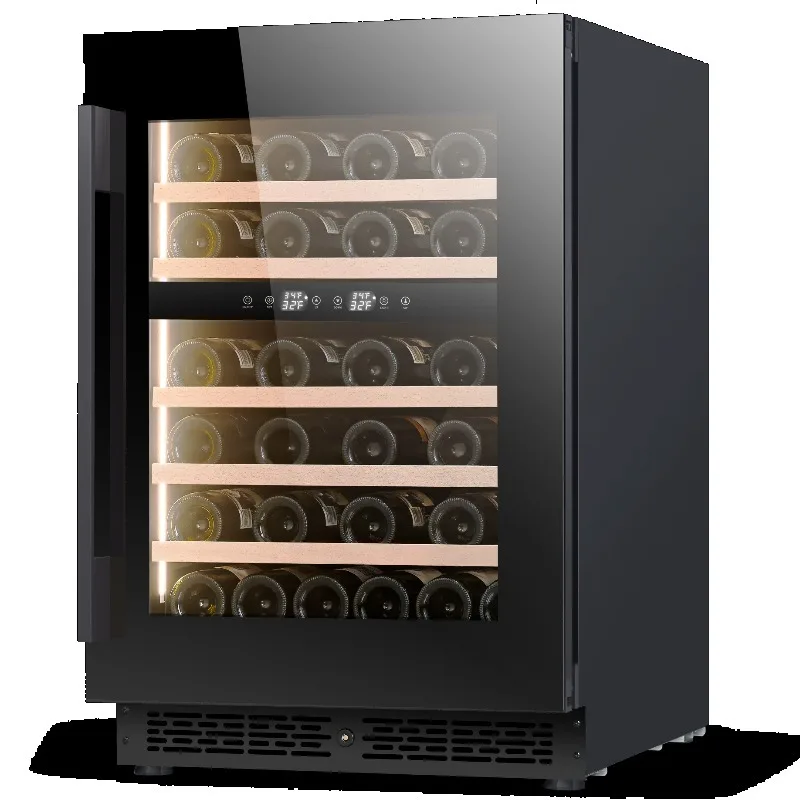 Airo Compressor Refrigerated Wine Cabinet Touch Screen Temperature Control Semi-Automatic Defrosting Adjustable 304