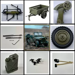 Jjrc C8815 Metal Drive Shaft Willis Simulation Car Small Trailer Winch Car Canopy Steering Cup Remote Control Car Accessories